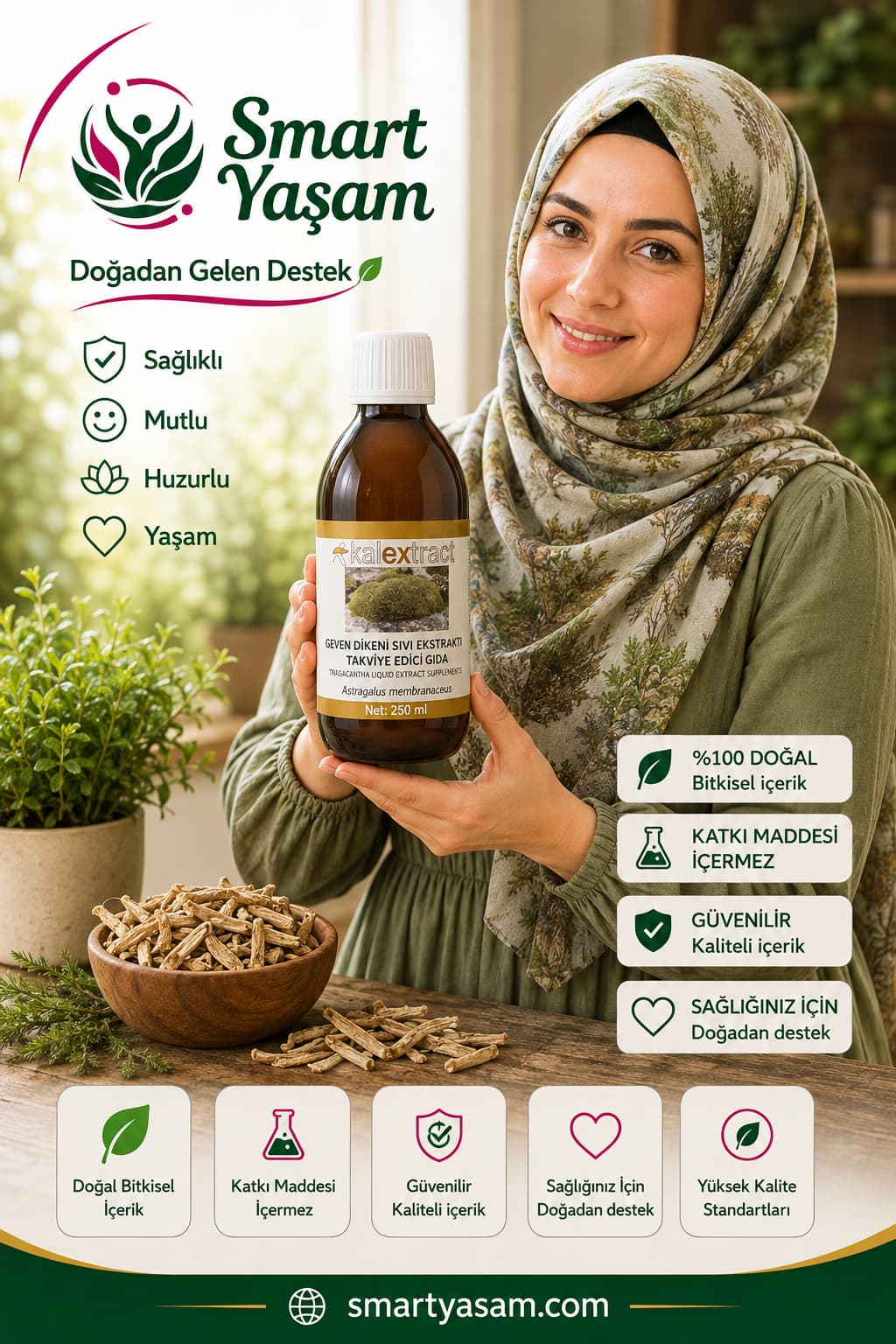 Geven Dikeni Sıvı Ekstraktı – 250 ml – Takviye Edici Gıda