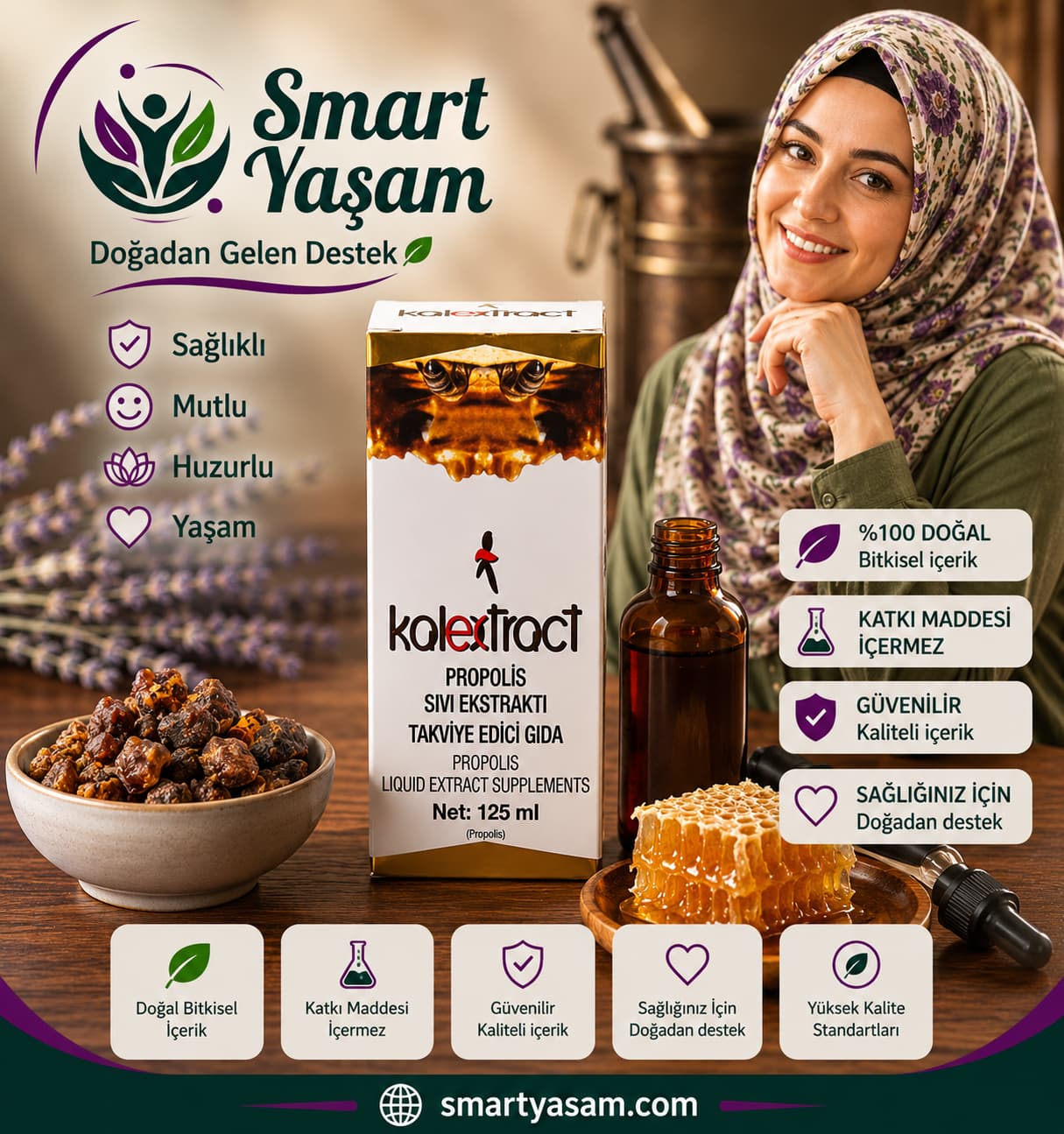 Propolis Sıvı Ekstraktı – 250 ml – Takviye Edici Gıda