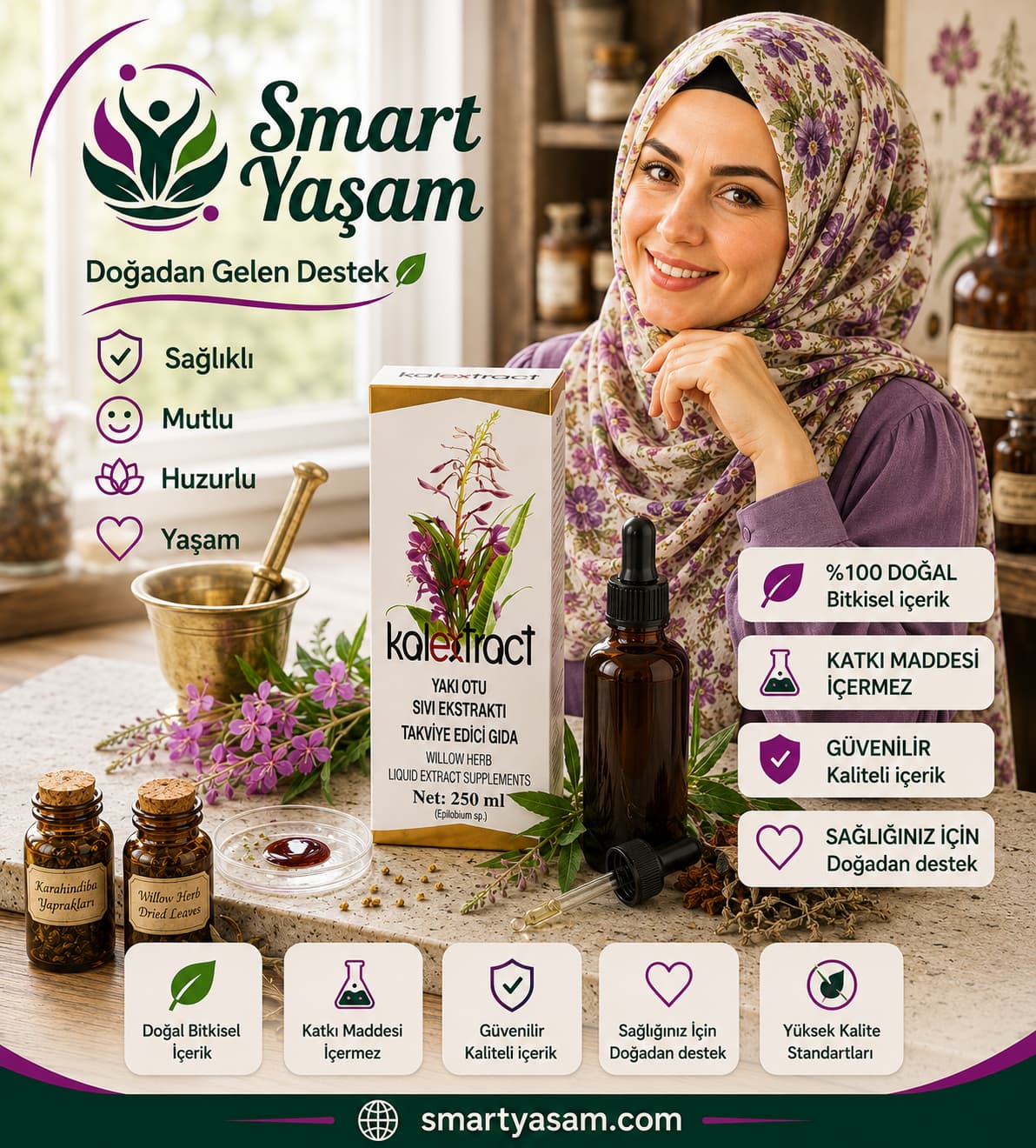 Yakı Otu Sıvı Ekstraktı – 250 ml – Takviye Edici Gıda